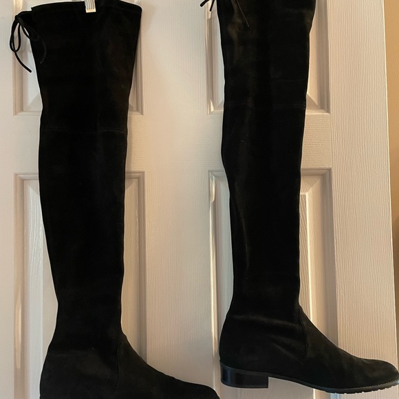 Stuart Weitzman over the knee back suede boots - Picture 3 of 8